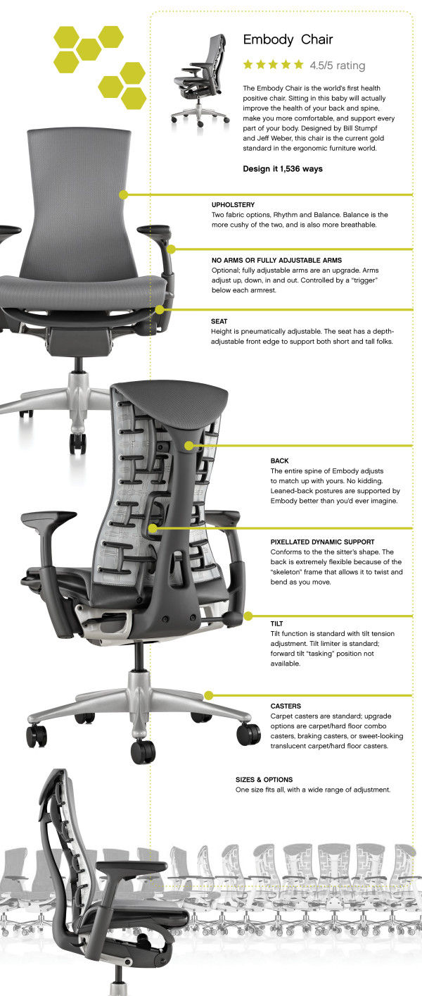 Embody Chair Infographic