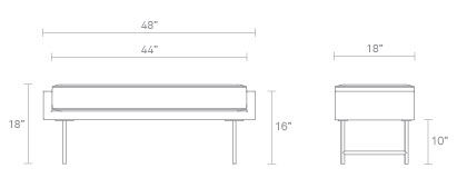 Bank Bench Dimensions
