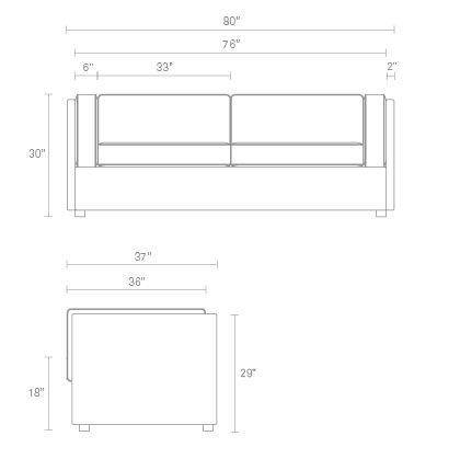 Bank Sleeper Sofa Dimensions
