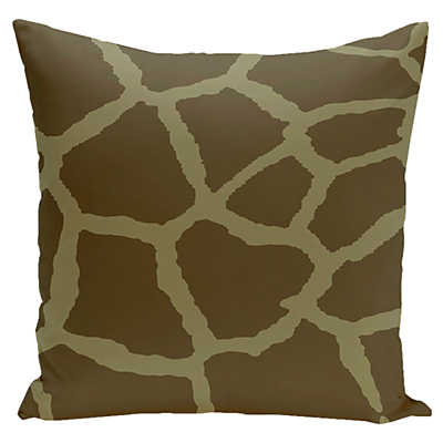 Giraffe Print Decorative Pillow in Sage Smart Furniture