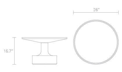 Pi Coffee Table Dimensions